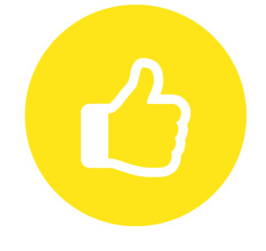 Thumb up icon. Facebook like hand sign.