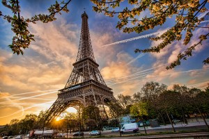 Eiffel Tower against sunrise in Paris, France - Emigrate2